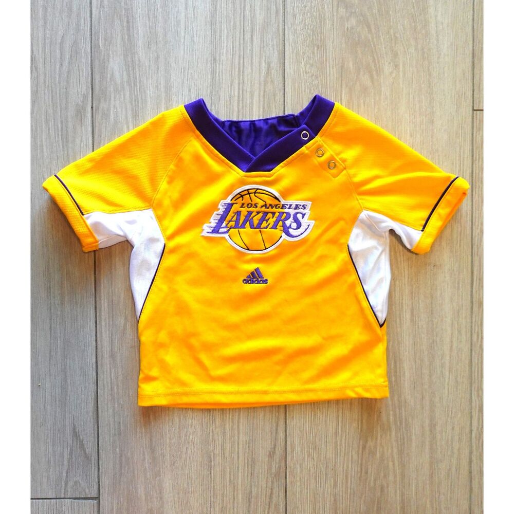 adidas Los Angeles Lakers Infant Team-Colored T-Shirt Purple/Gold 2T NBA